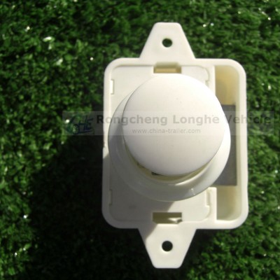 white plastic lock for caravan and recreational vehicle