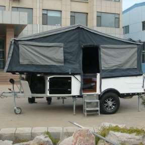 Rongcheng longhe fiberglass forward folding camper trailer LH-GQF-01A