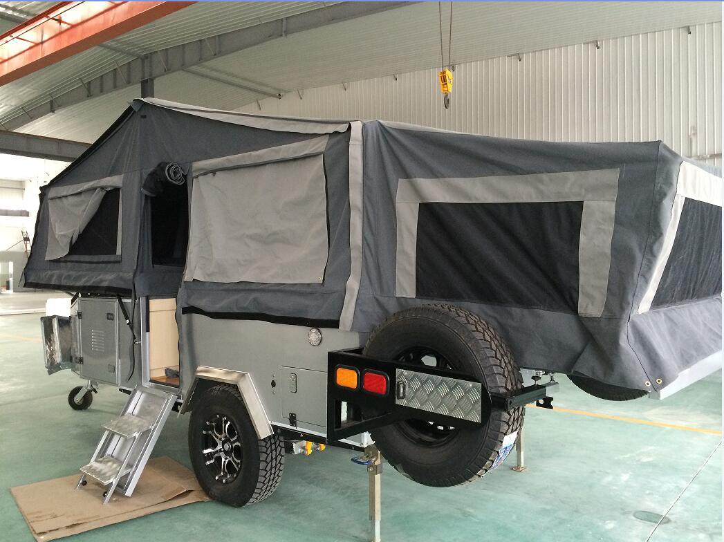 Double Folded up Camper Trailer